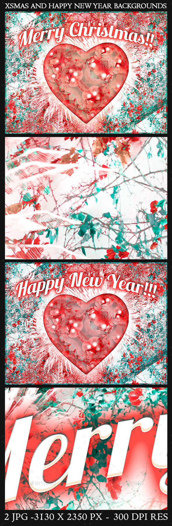 Christmas and Happy New Year Backgrounds - Backgrounds Decorative
