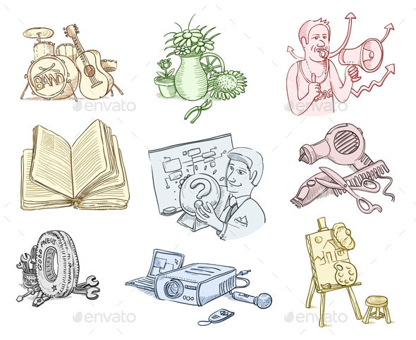 Work Equipment and Tools - Backgrounds Decorative