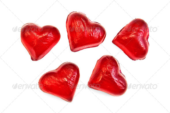 Hearts of marmalad - Stock Photo - Images