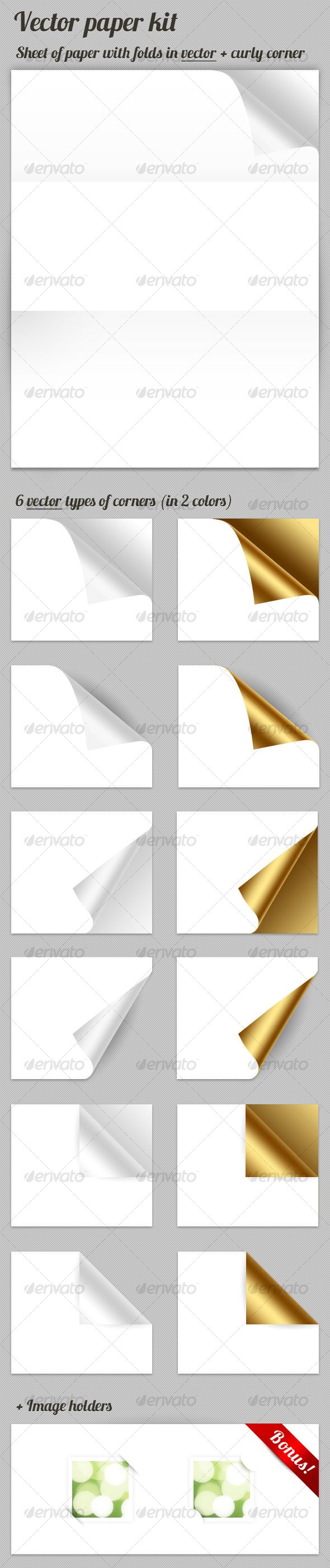 Vector Paper kit - Web Elements