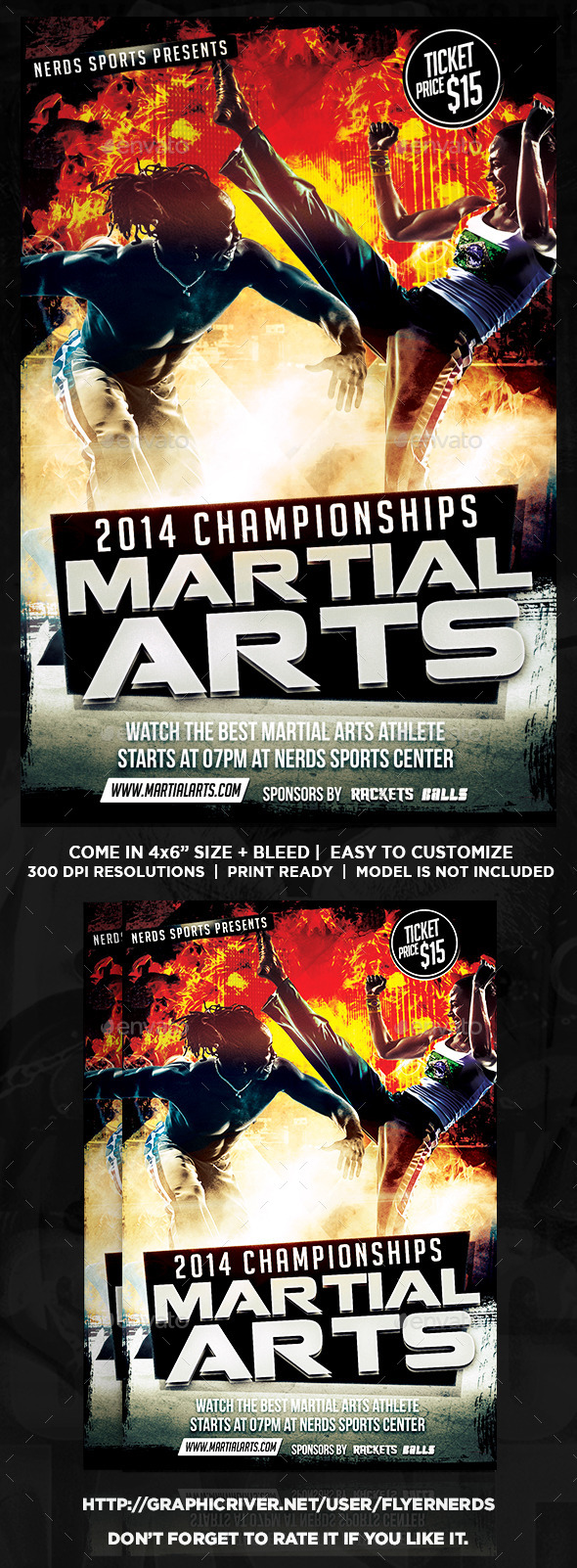 Martial Arts Sports Flyer - Sports Events