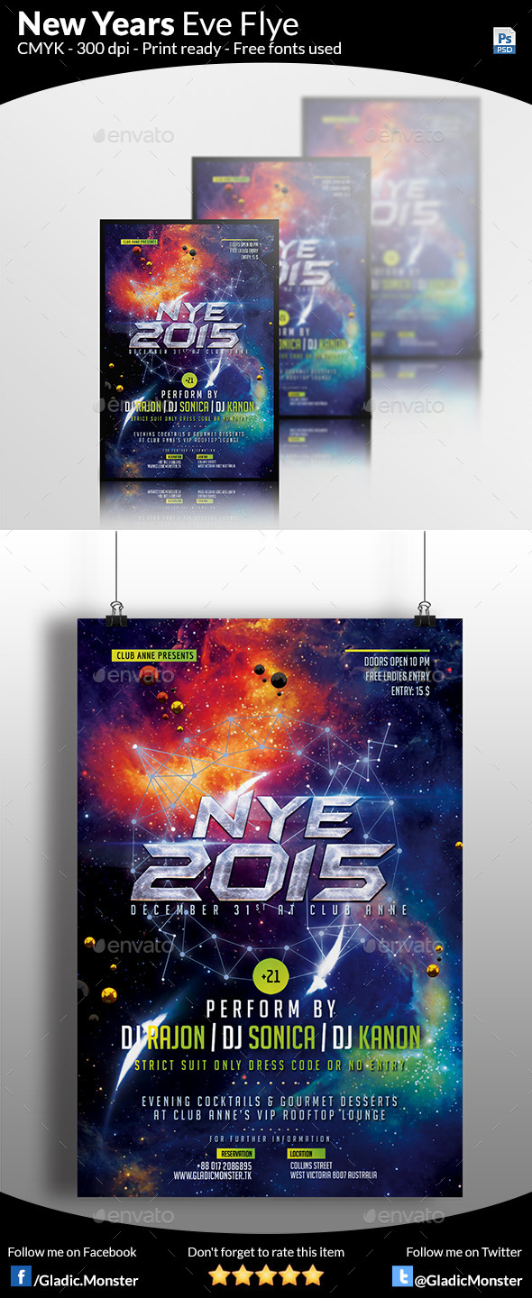 New Years Eve Party Flyer - Events Flyers