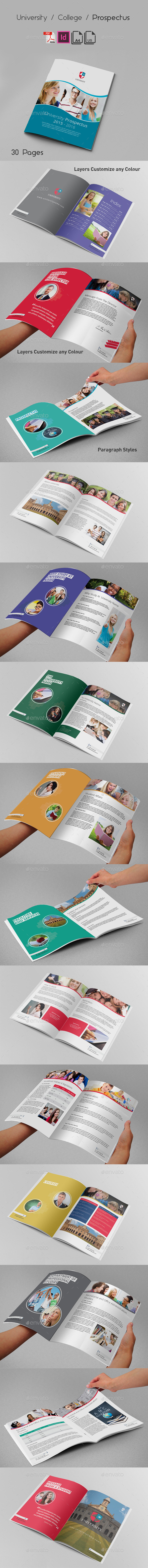 University College Prospectus - Brochures Print Templates