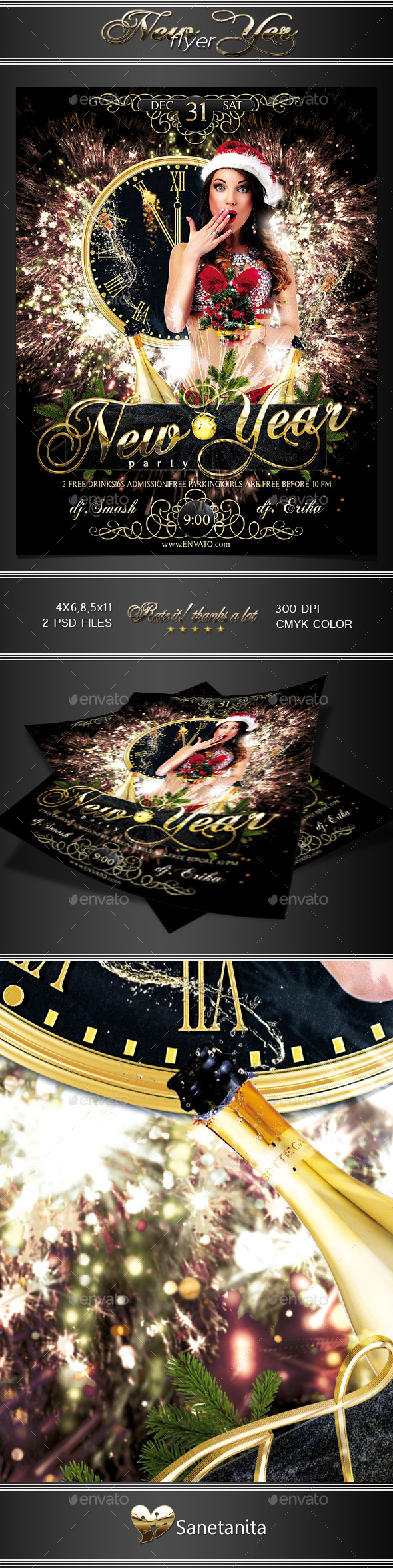 New Year Flyer - Holidays Events