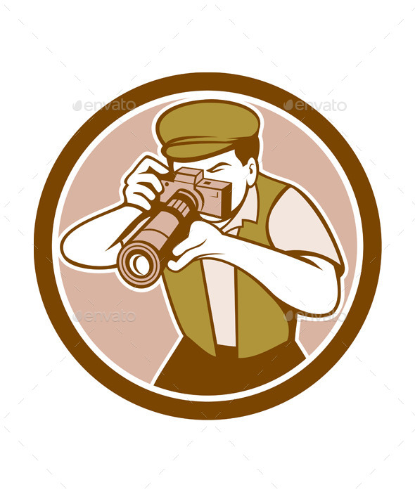 Photographer Shooting Camera - People Characters