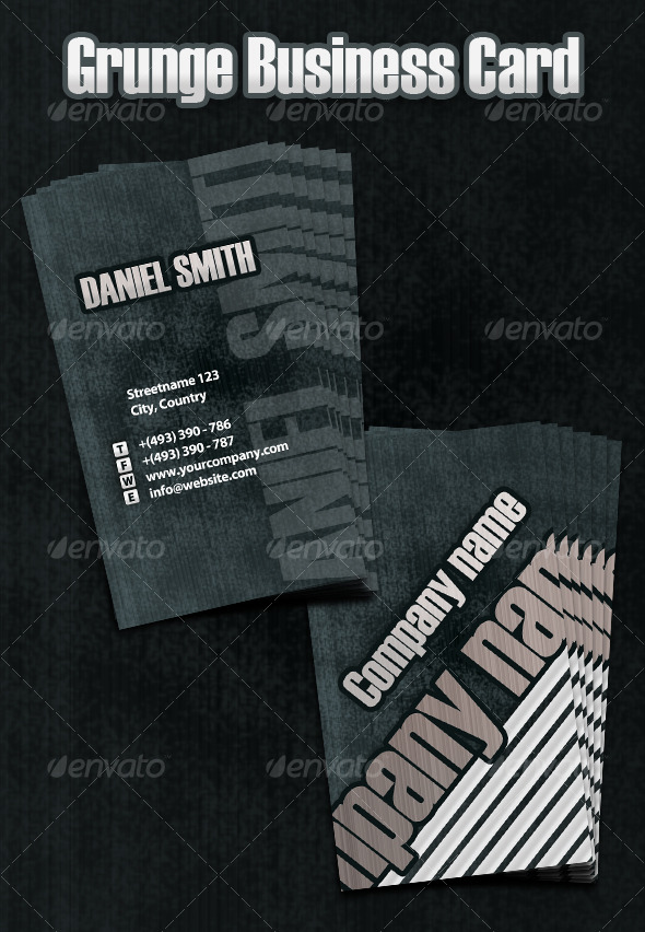 Grunge Business Card - Grunge Business Cards