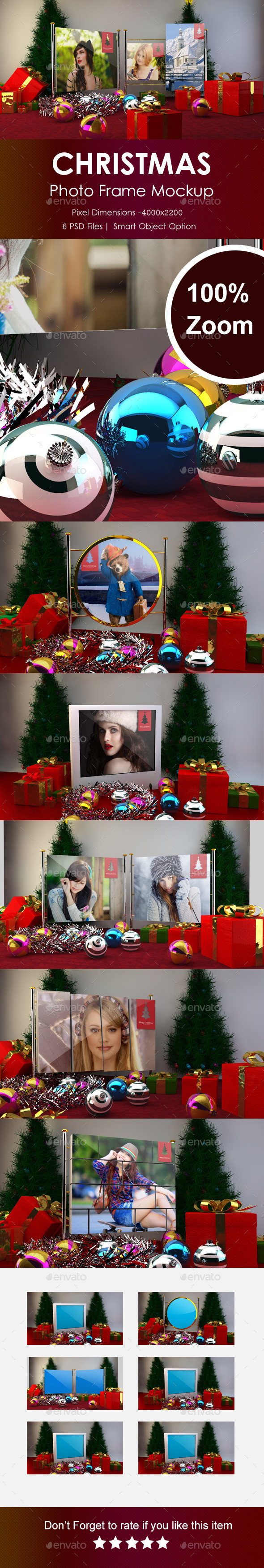 Christmas Photo Frame Mockup - Miscellaneous Displays