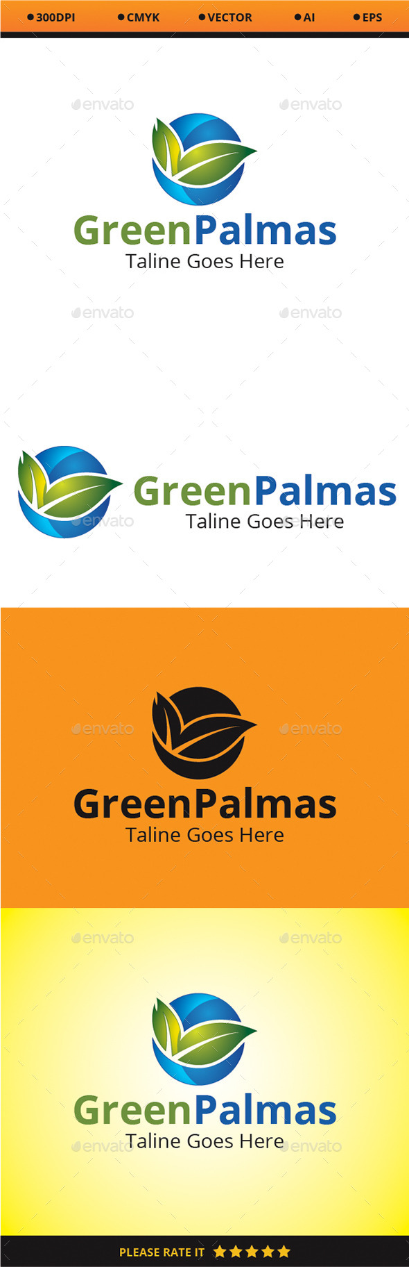 Green Palmas - Nature Logo Templates