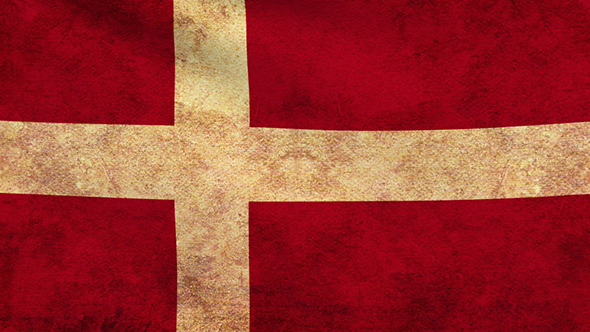 Denmark Flag 2 Pack – Grunge and Retro