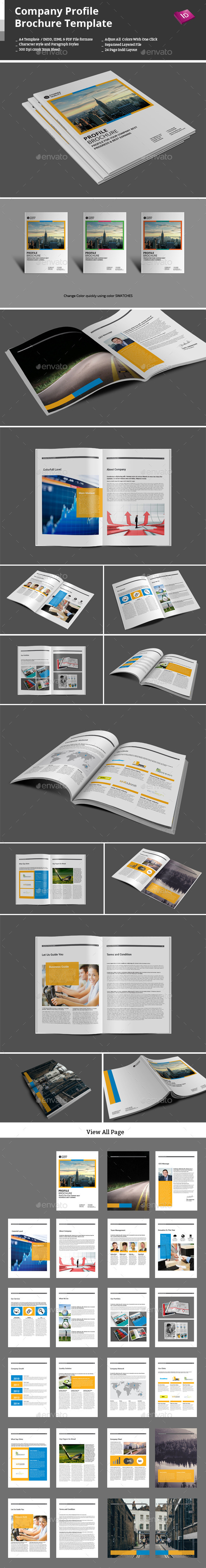 Company Profile Brochure Template - Corporate Brochures