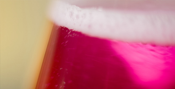 Macro Red Liquid Spinning