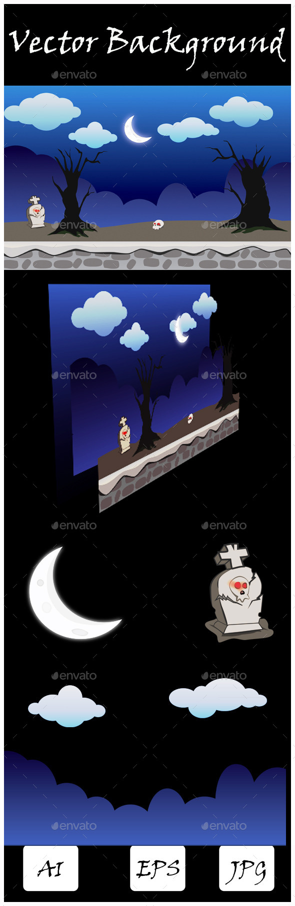 Scary Background - Backgrounds Game Assets