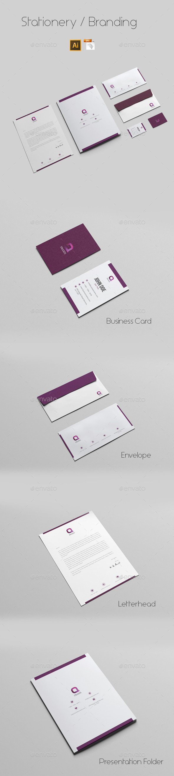 Stationery Branding - Stationery Print Templates