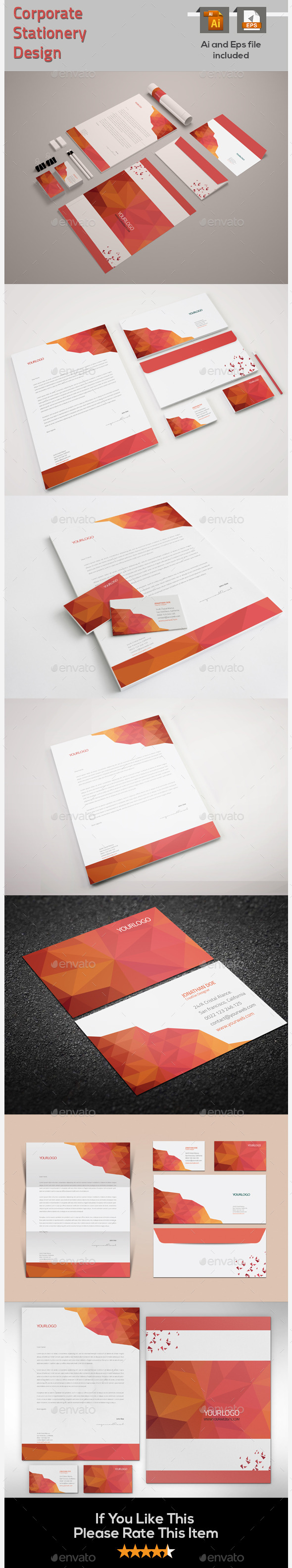 Corporate Stationery Design - Stationery Print Templates