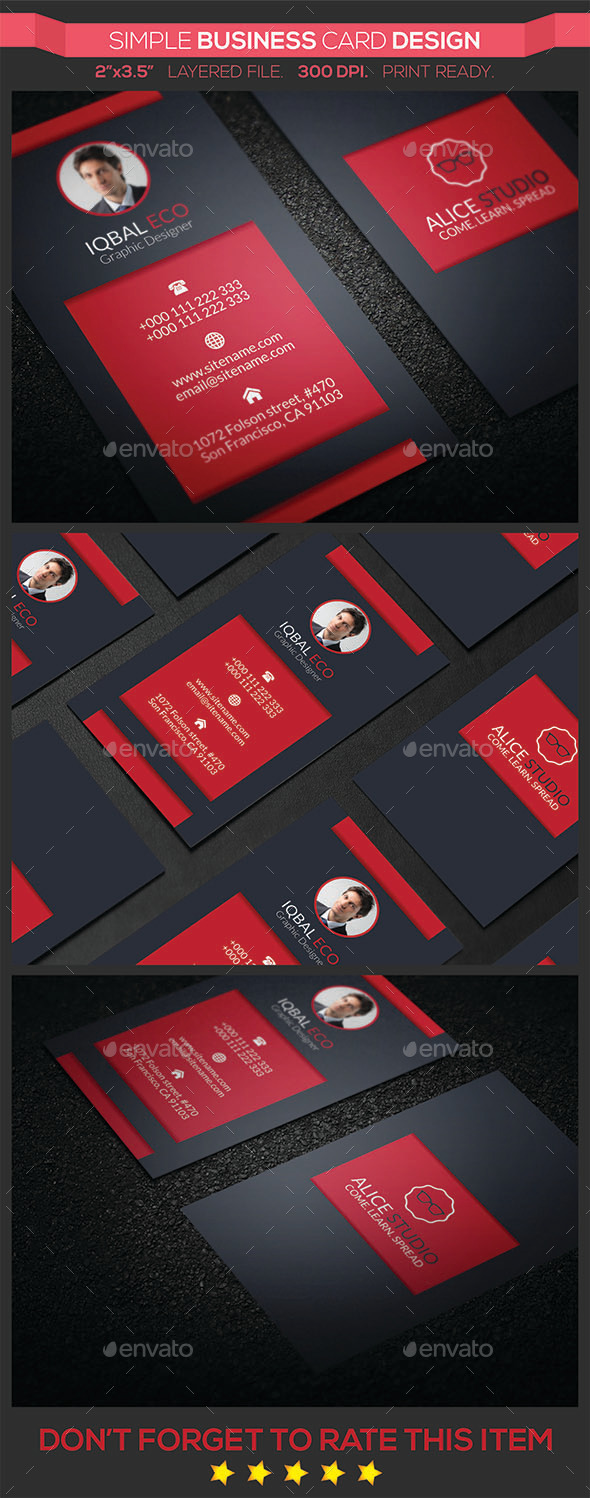 Simple Business Card Design - Creative Business Cards