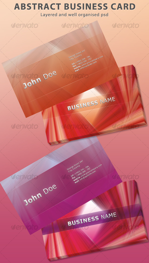 Abstract Business Card - Creative Business Cards