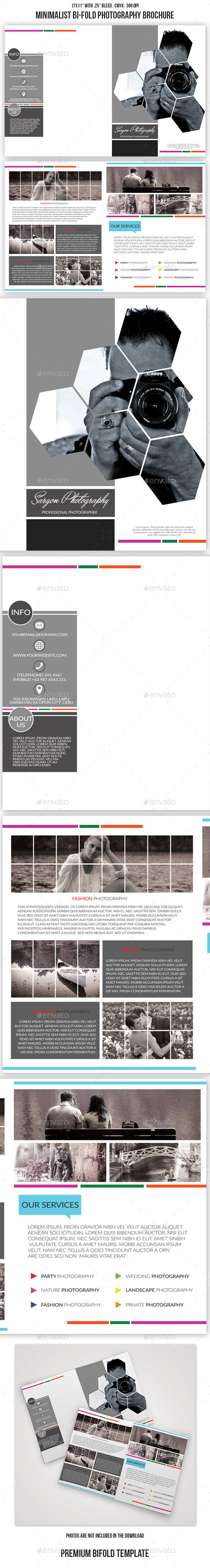 Minimalist Bi-fold Photography Brochure - Corporate Brochures