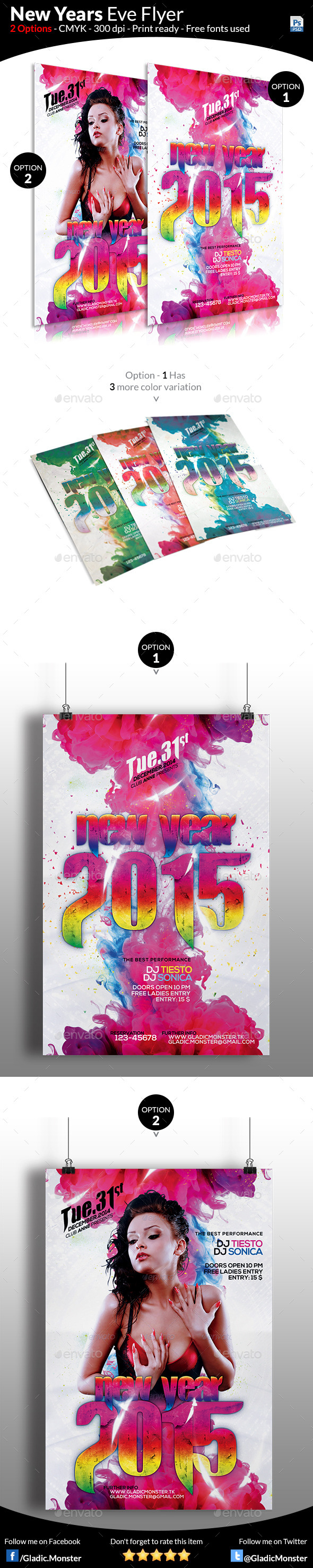 Colorful New Year Flyer Template - Events Flyers