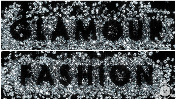 Diamonds - Glamour and Fashion Text (2-Pack)