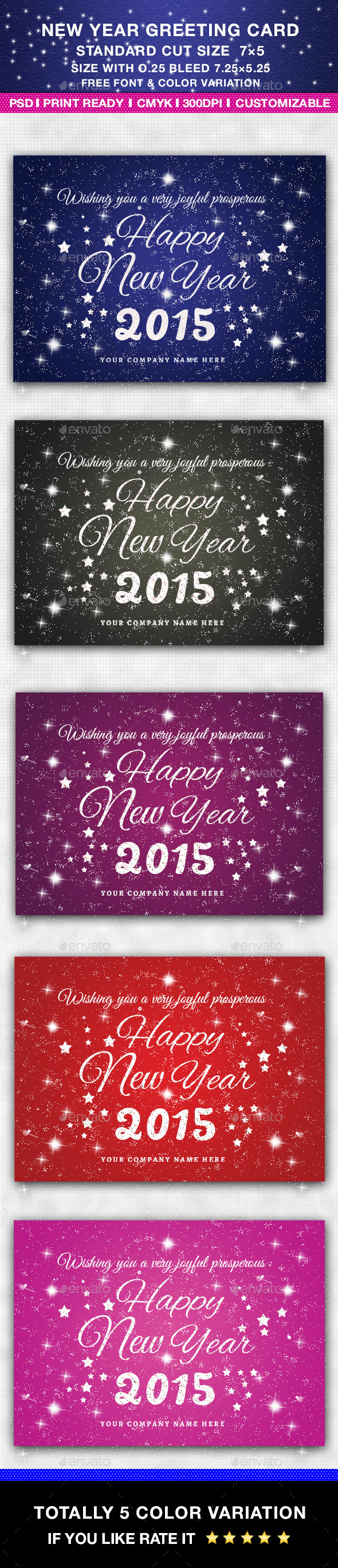 New Year Greeting Card - Greeting Cards Cards & Invites