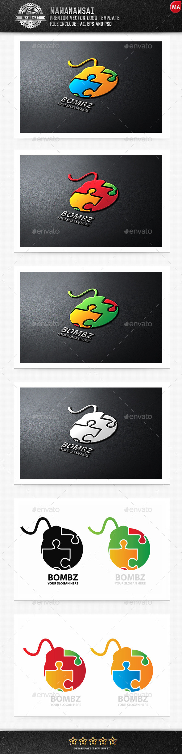 Bomz Logo - Logo Templates