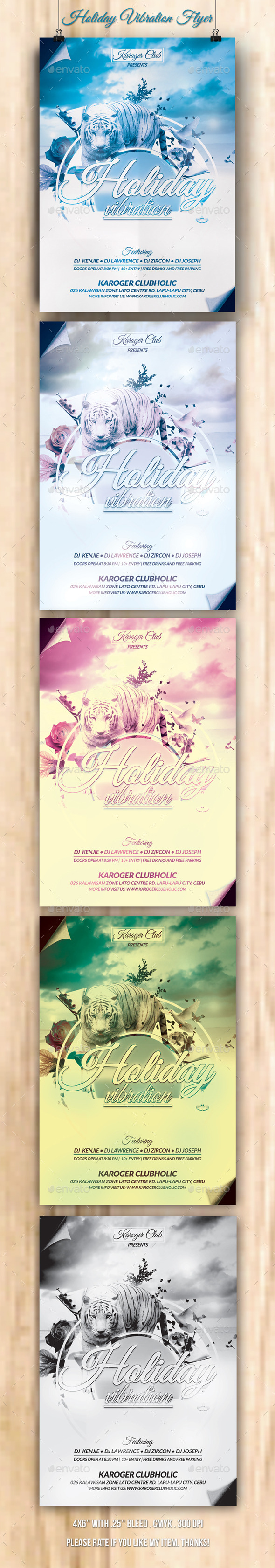 Holiday Vibration Flyer - Holidays Events