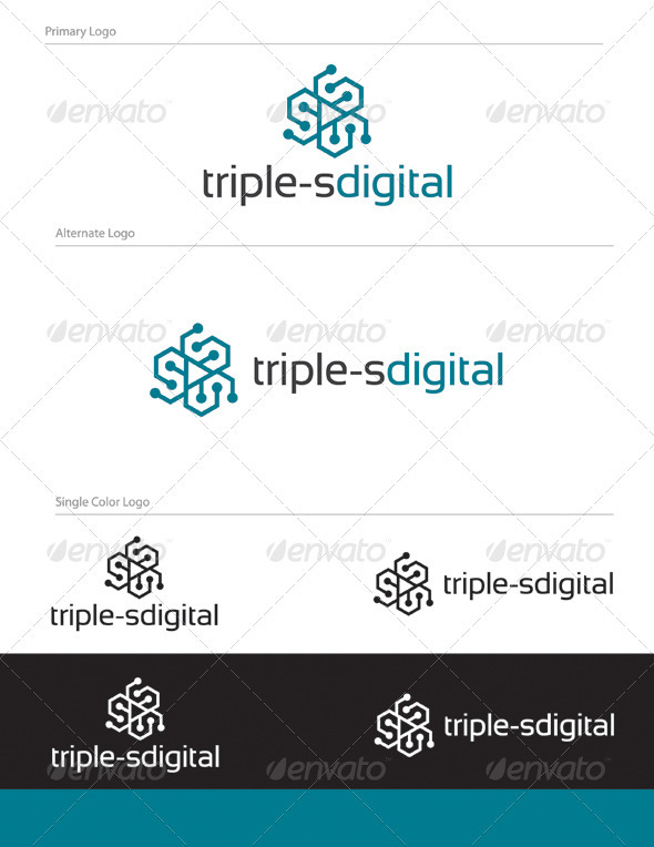 Triple-s Logo Design - Let 01 - Letters Logo Templates