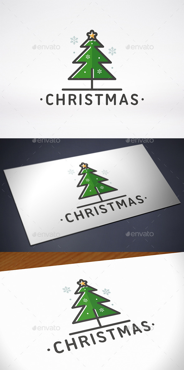 Christmas Tree Logo Template - Nature Logo Templates