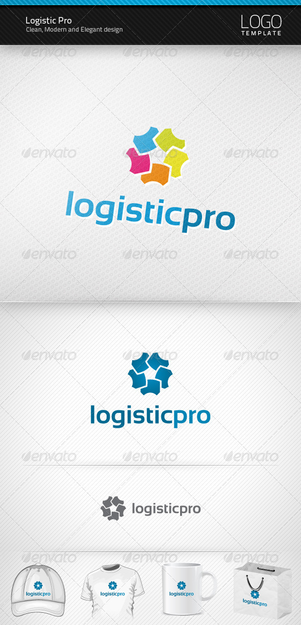 Logistic Pro Logo - Vector Abstract