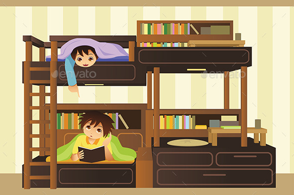 Kids in the Bedroom - People Characters