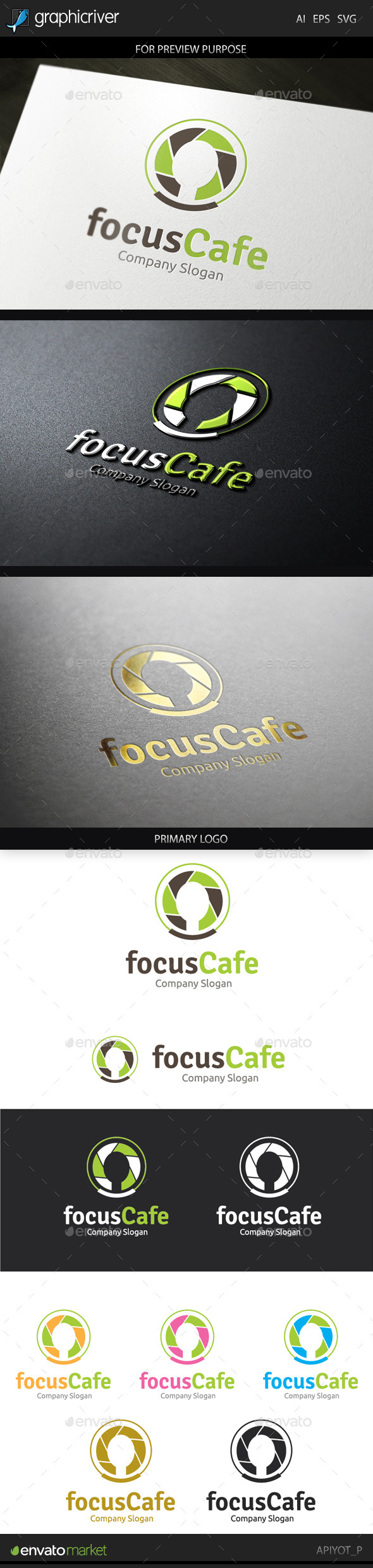 The Cafe Logo - Food Logo Templates
