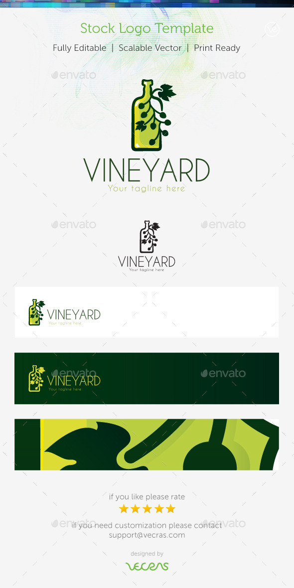 VineYard Stock Logo Template - Abstract Logo Templates