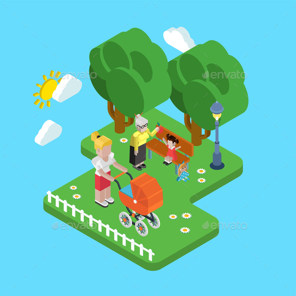 Parenting Generations - People Characters