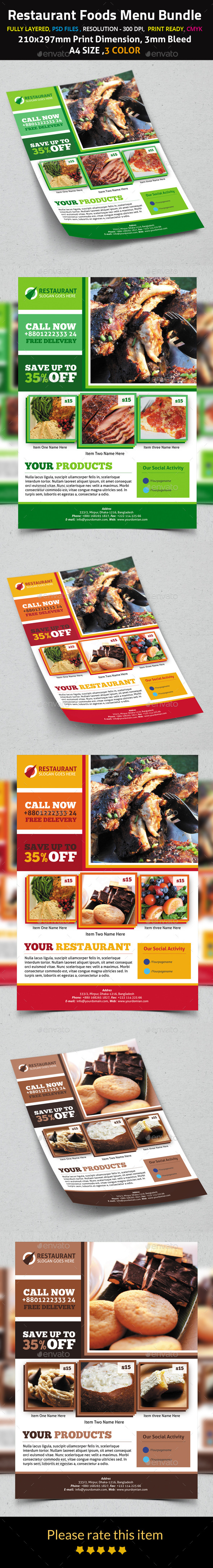 Products Foods Flyer Template - Corporate Flyers