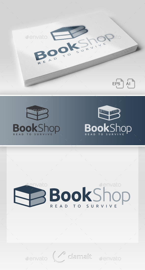 Book Shop Bis Logo - Symbols Logo Templates