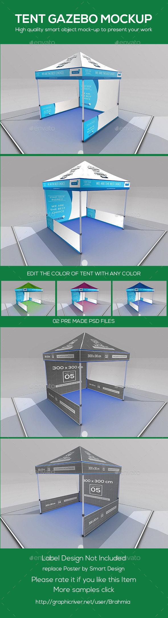 Download Tent Gazebo Mockup By Brahmia Graphicriver