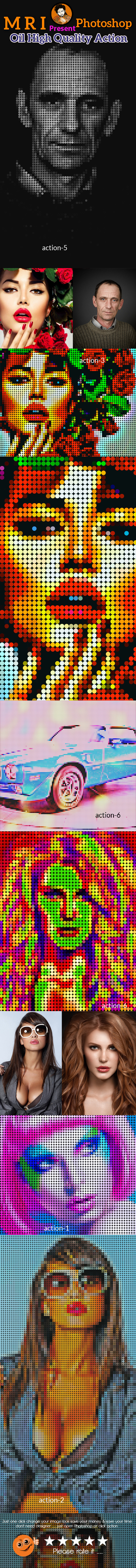 Pixel Art Revelation Action - Actions Photoshop