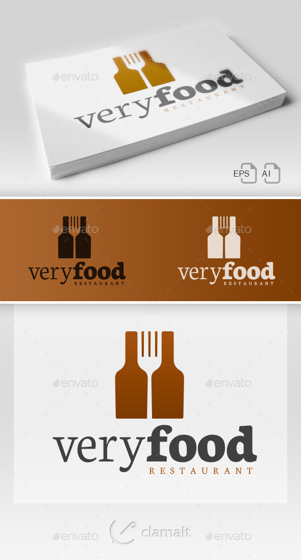 Very Food - Restaurant Logo - Restaurant Logo Templates