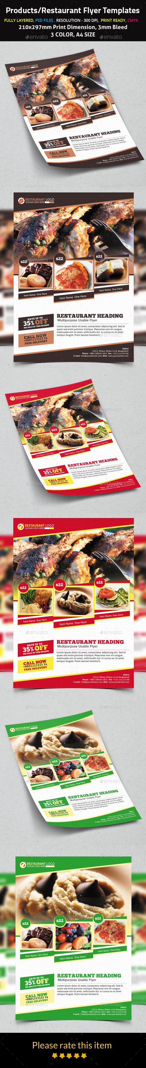 Products/Restaurant Flyer Templates - Flyers Print Templates