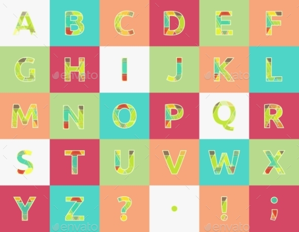 Spectral Alphabet - Decorative Vectors