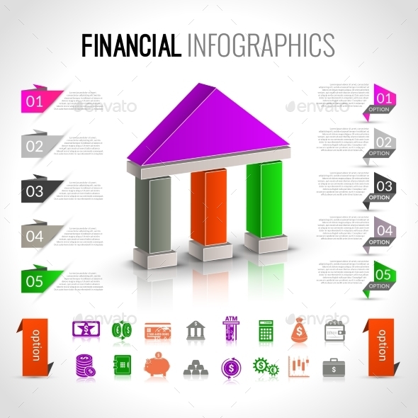 Bank Financial Infographics