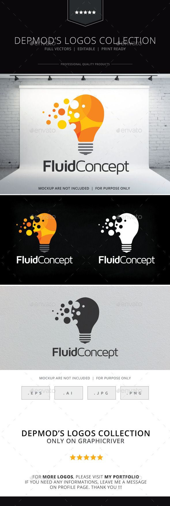 Fluid Concept Logo - Objects Logo Templates