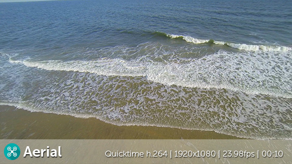 Beach Waves Aerial