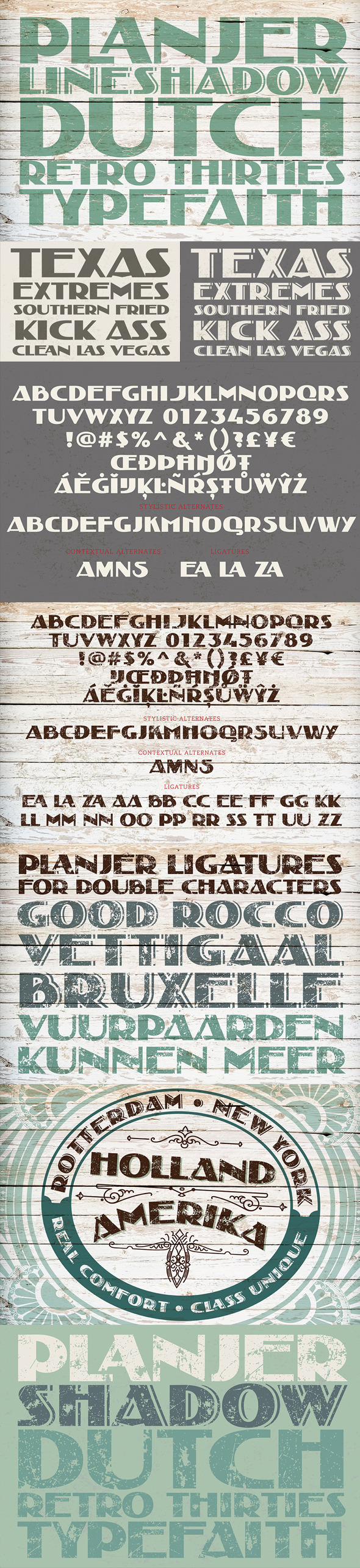 Planjer - Decorative Fonts