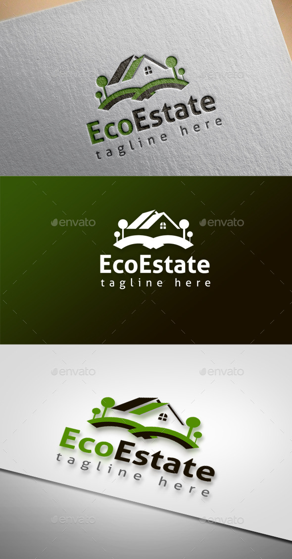 Eco Estate - Buildings Logo Templates