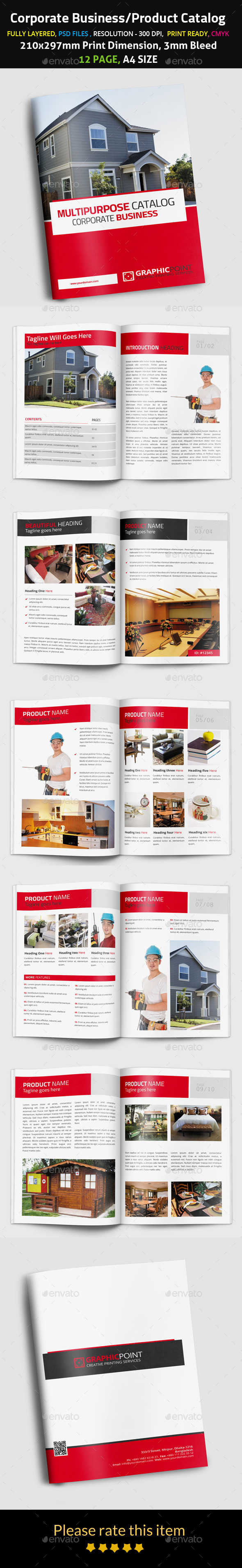 Corporate Business/Product Catalog - Brochures Print Templates