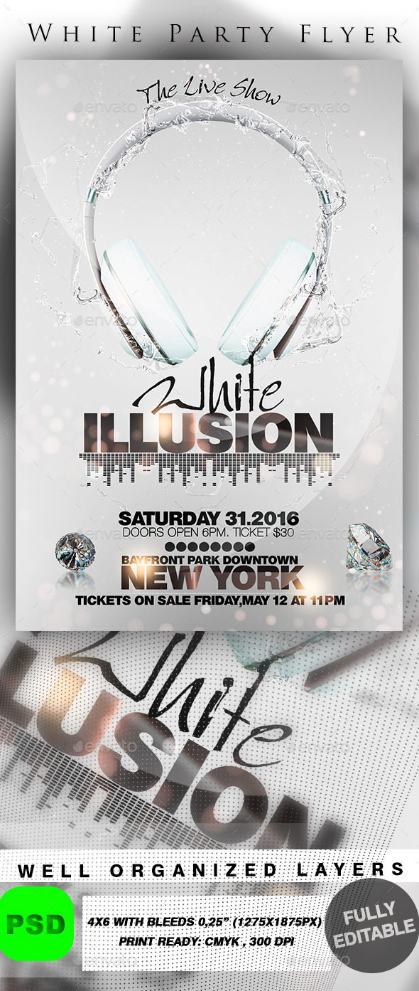 White Party Flyer - Events Flyers