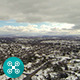 Snow Covered Town Aerial - VideoHive Item for Sale