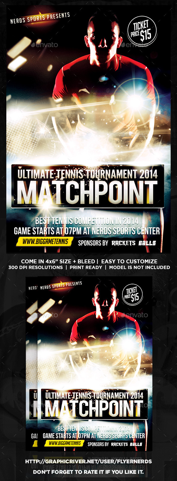 MatchPoint Tennis Sports Flyer - Sports Events