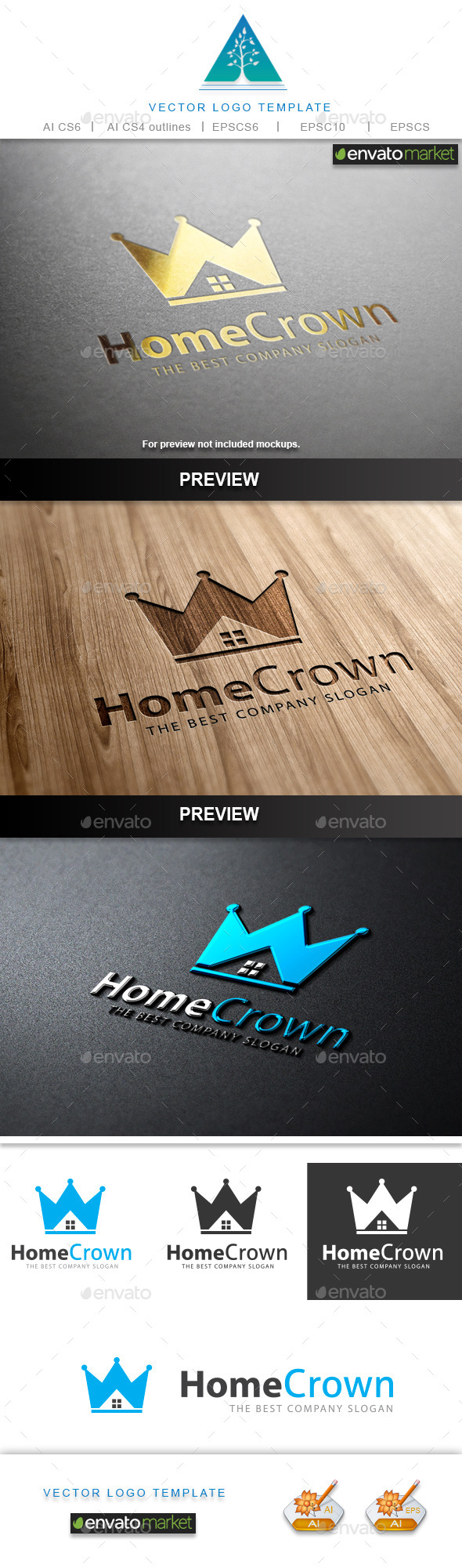 Home Crown Logo - Crests Logo Templates